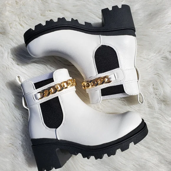 White Lug Boots - Picture 3 of 3